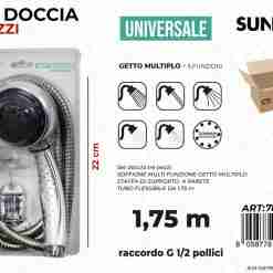 Set Doccia 3pcs Uni. 5getti 1.75mt 22cm