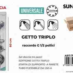 Set Doccia 3pcs Uni. 3getti 60cm