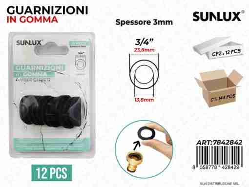 Guanizione In Gomma Nero Tubi 12pcs 23.8*3mm