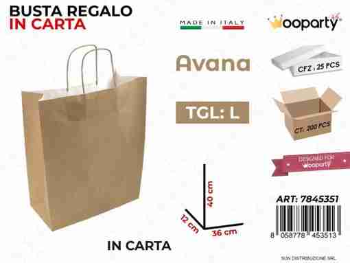 Busta Allegra Avana F.To 36*40*12cm