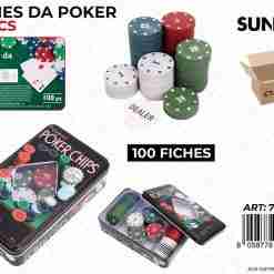 Fiches Da Poker 100pcs