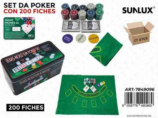 Set Da Poker Con 200 Fiches