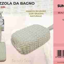 Spazzola Bagno Esfoliante Con Spugna 38*8cm