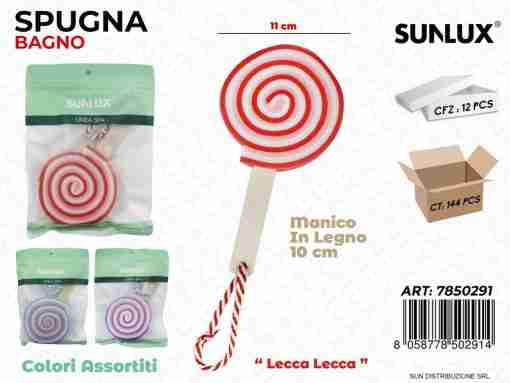 Spugna Bagno Col. Ass. Leccalecca 10*11cm