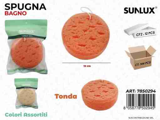 Spugna Bagno Col. Ass. Tonda 13cm