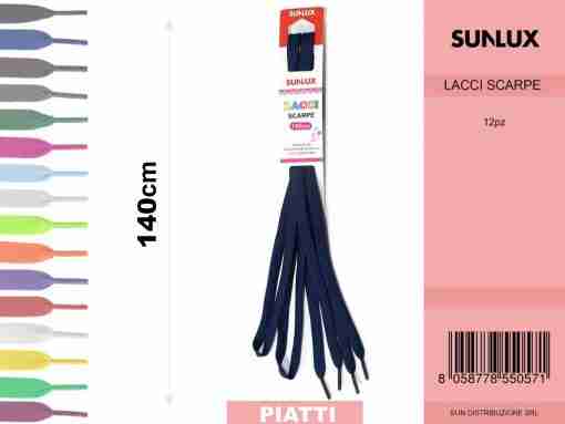 Lacci Per Scarpe Blu Scuro 140cm