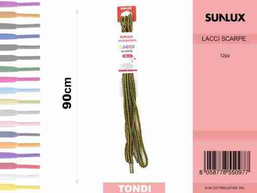 Lacci X Scarpe 90cmgiallo- Nero