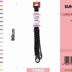 Lacci X Scarpe 90cm Nero-Bianco