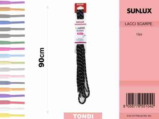Lacci X Scarpe 90cm Nero-Bianco