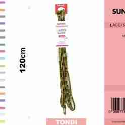 Lacci X Scarpe 120cm Nero-Giallo