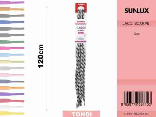 Lacci X Scarpe 120cm Grigio-Nero