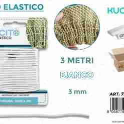Filo Elastico Bianco 3mt*0.3cm