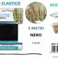 Filo Elastico Nero 5mt*0.1cm