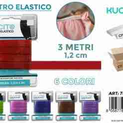 Nastro Elastico Col. Ass. 3mt*1.2cm