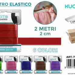Nastro Elastico Col. Ass. 2mt*2cm