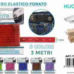 Nastro Elast. Forato Col. Ass. 3mt*1cm