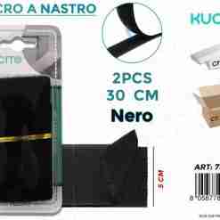 Velcro A Nastro Nero 2pcs- 5*30 Cm