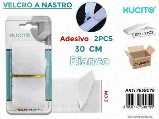 Velcro A Nastro Nero Adv 2pcs- 5*30cm