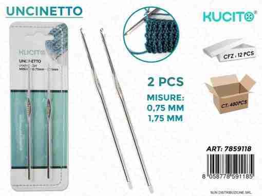 Uncinetto 2pc 0.75-1.75mm