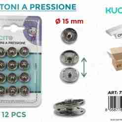 Bottoni A Pressione 12pc-D.1.5cm