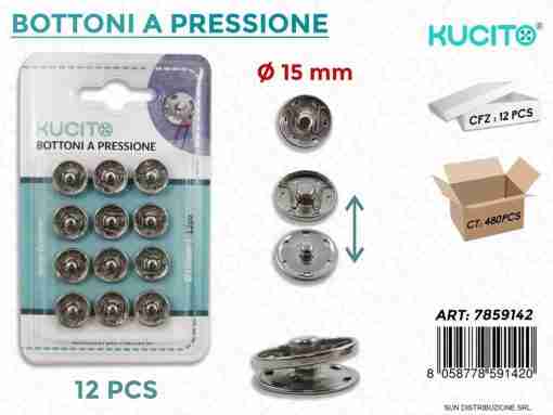 Bottoni A Pressione 12pc-D.1.5cm