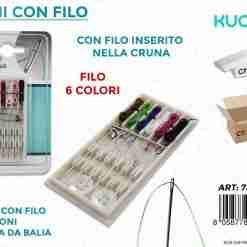 Aghi Con Filo Colorato 6 Pc