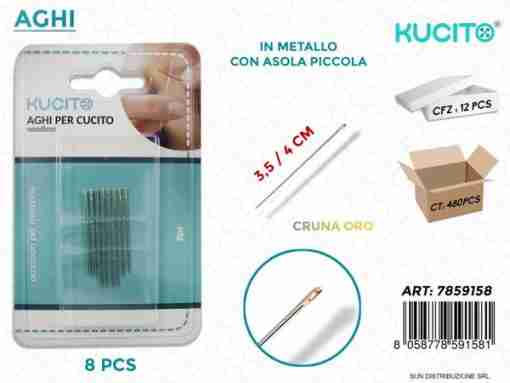 Aghi In Metallo 8pc- 4cm