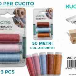 Filo Per Cucito Col.Ass. 3pcs-50mt