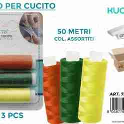 Filo Per Cucito Col.Ass. 3pcs-50mt
