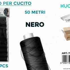 Filo Per Cucito Nero 10 Pcs- 50mt
