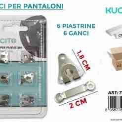Ganci Per Pantaloni C/Ganci 6 Pc