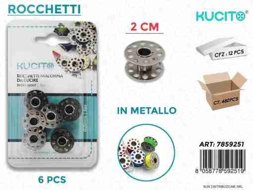 Rocchetti Macchina Da Cucire 6pc D.2cm