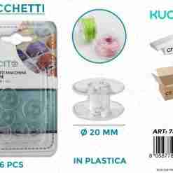 Rocchetti In Plastica D.20mm -6pc