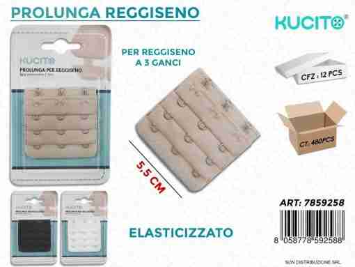 Prolunga Reggiseno Col. Ass.-5.5cm 3ganci