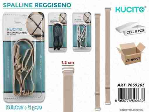 Spalline Reggiseno Col.Ass. 2pc 1.2cm