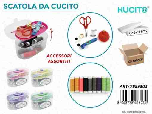 Scatola Set Da Cucito Acc. Ass.