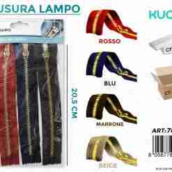 Chiusura Lampo Col. Ass. 20.5cm-4pc