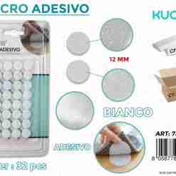 Velcro Adesivo Bianco D.12mm -32pcs