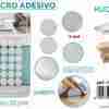 Velcro Adesivo Bianco D.15mm -24 Pcs