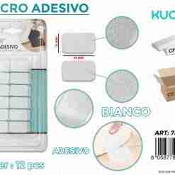 Velcro Adesivo Bianco 25*15mm - 12pcs