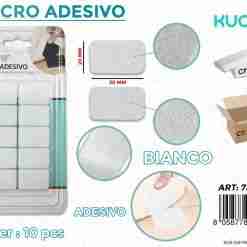 Velcro Adesivo Bianco 30*20mm - 10pcs
