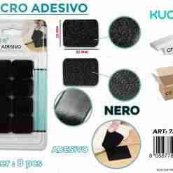 Velcro Adesivo Nero 30*25mm - 8pcs