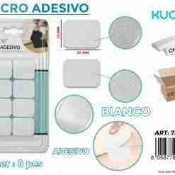 Velcro Adesivo Bianco 30*25mm - 8pcs