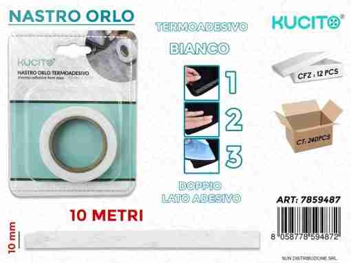Nastro Orlo Termoadv Bianco 10mm*10mt