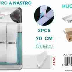Velcro A Nastro Bianco 2pcs- 2.5 *70cm