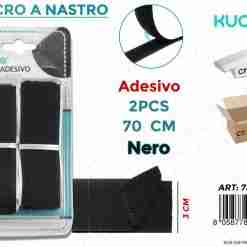 Velcro A Nastro Adv Nero 2pcs- 3*70cm