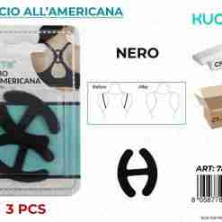 Gancio All''americana Nero 3pcs