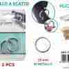 Anello A Scatto In Metallo 2pcs 25mm