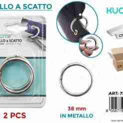 Anello A Scatto In Metallo 2pcs 38mm