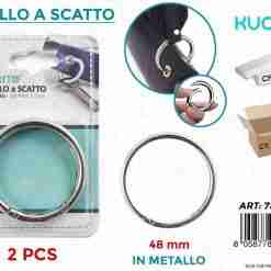 Anello A Scatto In Metallo 2pcs 48mm